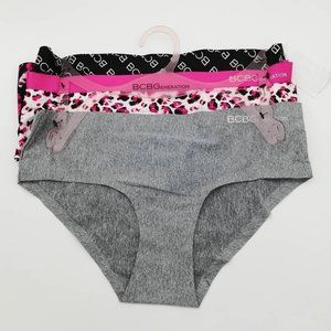 BCBGeneration Lot Of 5 Womens Cheeky Panties‎ Multicolor Leopard Stretch M New
